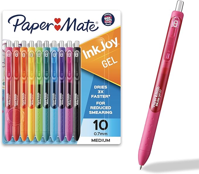 Paper Mate InkJoy Gel Pens, Medium Point, Journaling, Back to School by Unknown