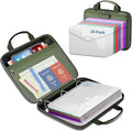 Binder Folders Organizer with 20 Pack Heavyweight Plastic Pockets, Fireproof by ZOOPIP