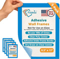 8.5 x 11 Adhesive Wall Frames by FodeezReusableAdhesiveFrame