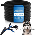 Pangda 100 Ft Split Wire Loom Tubing Flame Retardant Braided Cable Sleeve Split by Pangda