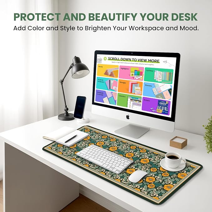Large Mouse Pad for Desktop, Cute Desk Mat Pad Protector for Work & Gaming - Image 6