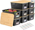 Anysig 8 Packs Plastic Storage Bins by AnysigOfficial
