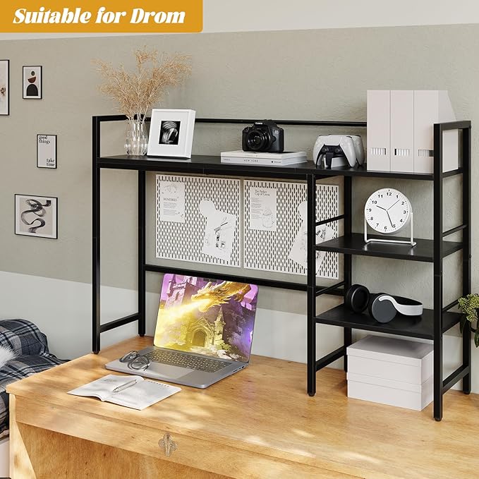 HavenlyYouth Desk Shelf, 38.6 Inch Wood Desk Organizer Shelf - Image 5