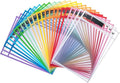 Mr. Pen- Reusable Dry Erase Pocket Sleeves, 24 Pack, Colorful | Clear Plastic by MrPen