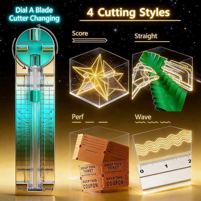 4 in 1 Paper Trimmer, Portable Safety Paper Cutter - Image 4