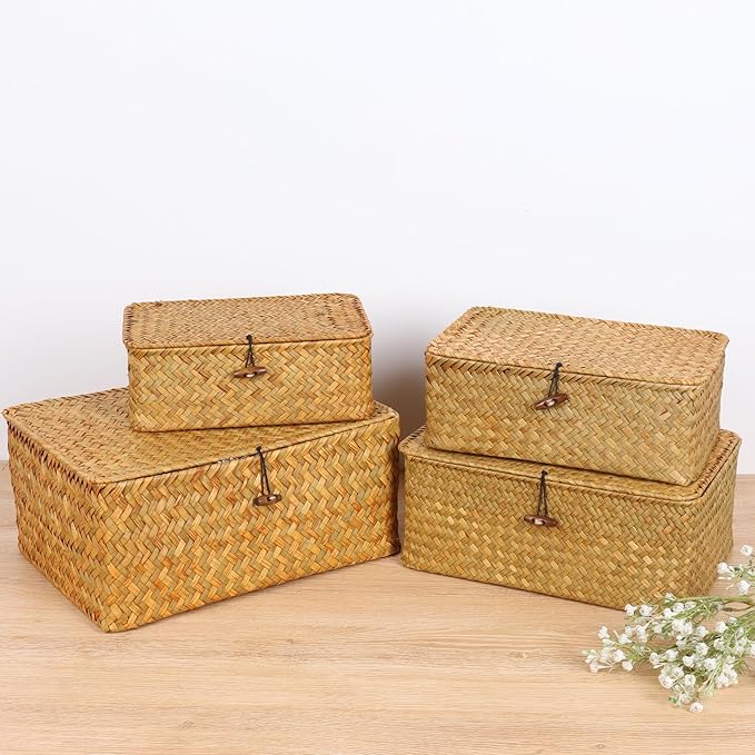 FEIALNDUO Wicker Shelf Baskets - Image 7
