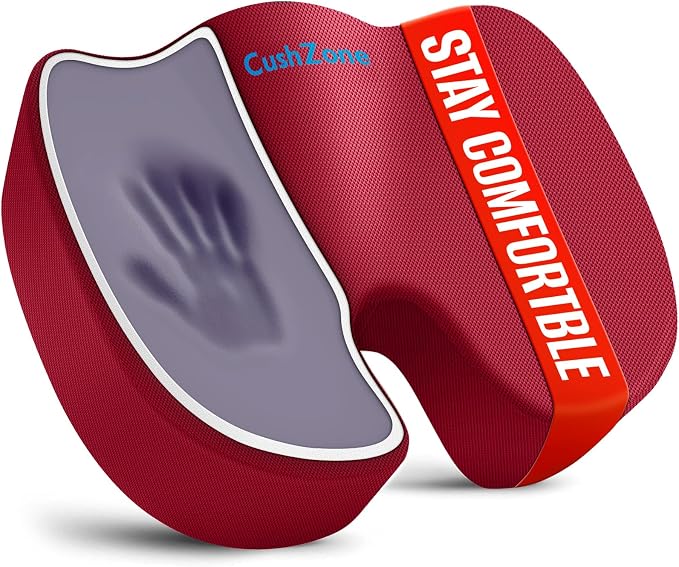 CushZone Seat Cushion, Office Chair Cushions, Car Seat Cushion, Non-Slip by CushZone