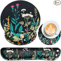 Mouse Pad with Wrist Rest Set, Qomolama 3-in-1 Wrist Support Mouse Pad Set by QOMOLAMA