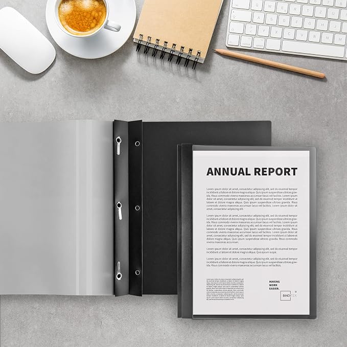 Binditek 100 Pack Clear Front Report Covers - Image 7