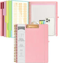 Ospelelf Pink Foldable Spiral Clipboard Folio by OspelelfOfficeSupplies