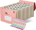 EcoStash Wheat Straw Accordion File Organizer, 26 Pockets Expanding File Folder by EcoStash