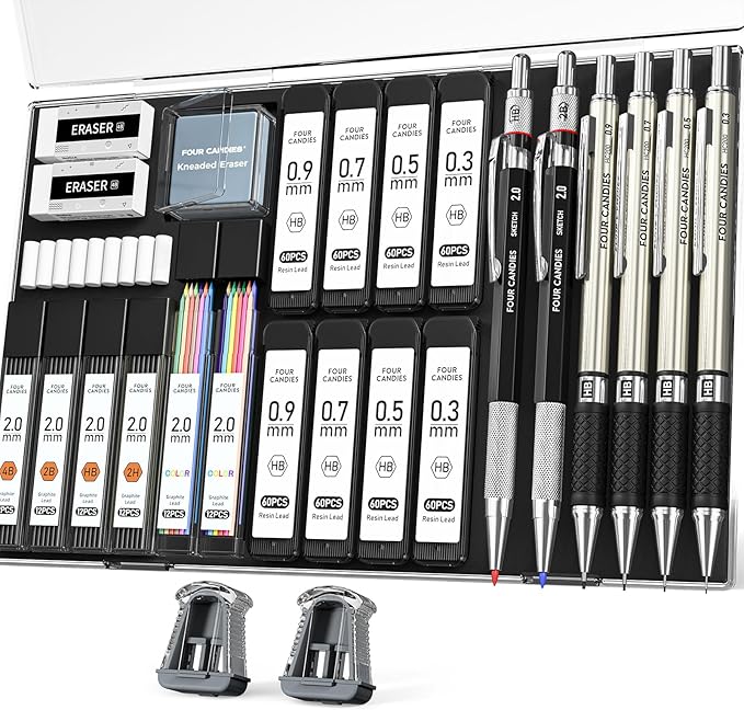 Four Candies 27PCS Mechanical Pencil Set by FourCandies