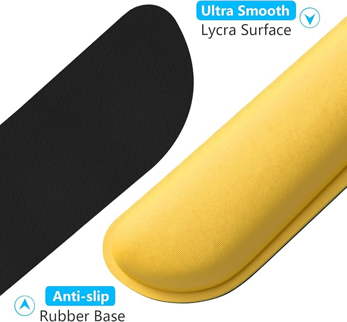 Dapesuom Enlarge Keyboard Wrist Rest, Cute Memory Foam Keyboard Wrist Cushion - Image 4