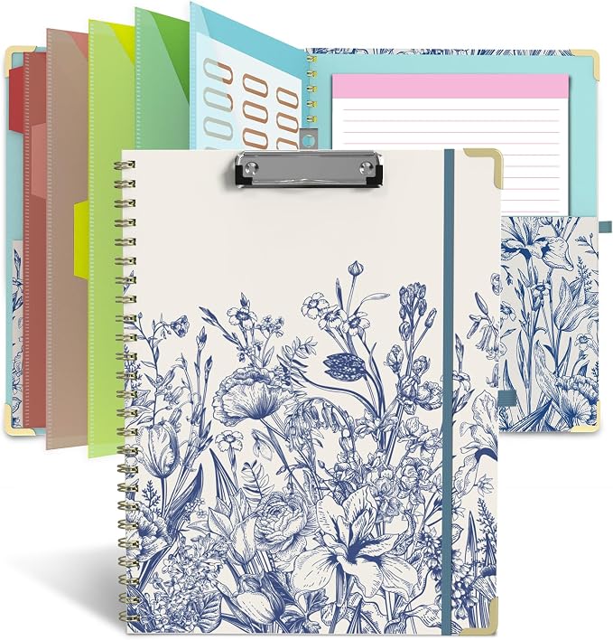Clipboard Folder with Notepad Refillable Lined by Atarcosm