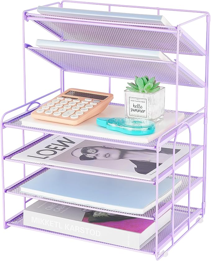 OPNICE 6-Tier Letter Tray Paper Organizer, Desk Organizers and Accessories by OPNICE