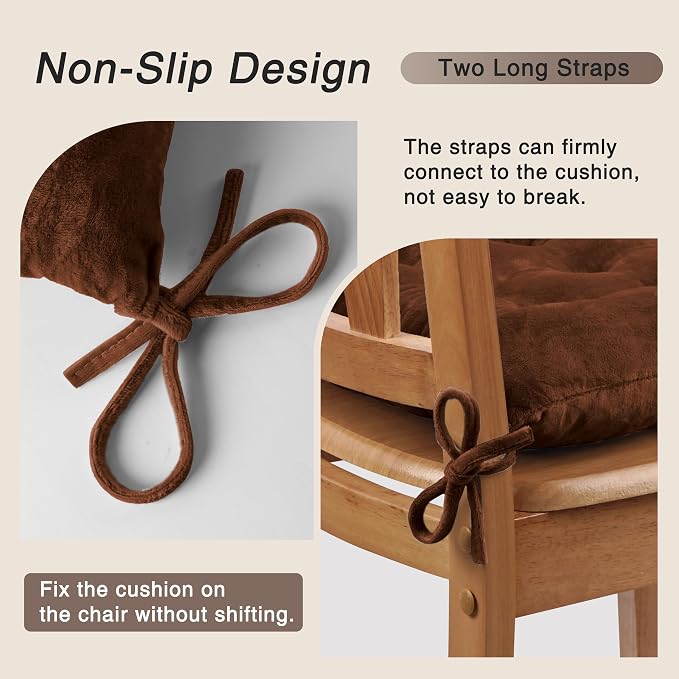 OVOV 1 Pack Chair Cushions for Dining Chairs Soft Seat Cushions for Kitchen - Image 3