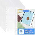 VOKOY 50 Pack 5.5x8.5 Inch Sheet Protectors by VOKOY