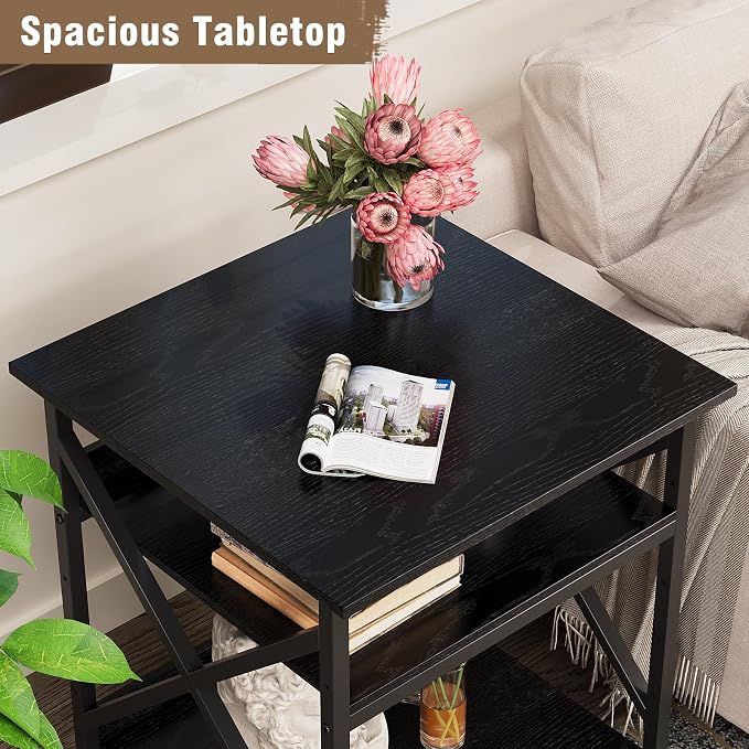 VENNQD 23.6 x 23.6 x 30.3 Inches Printer Stand, Large Printer Table - Image 5