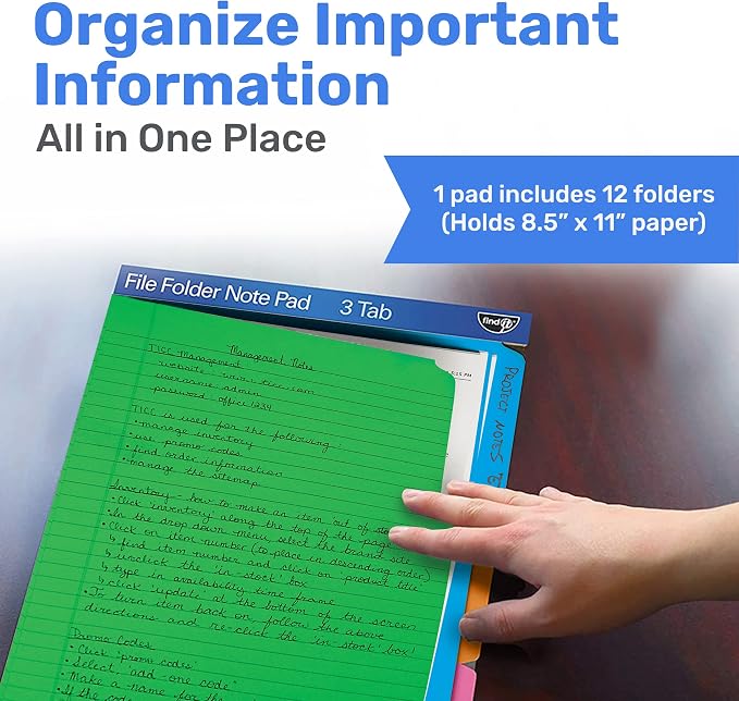 Find It File Folder Notepad - Image 2