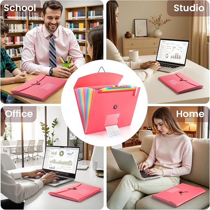 13 Pocket Accordion File Organizer - Image 7