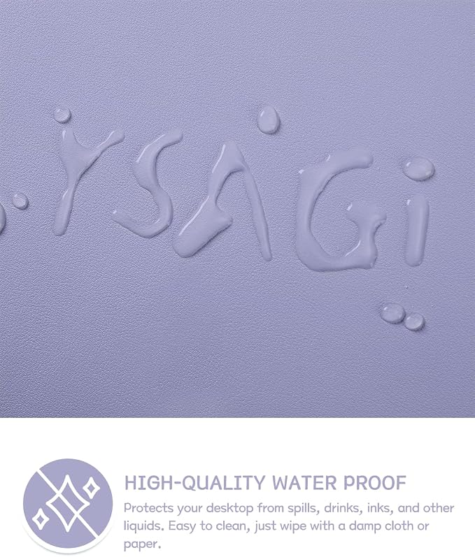 YSAGi Non-Slip Leather Desk Pad L Size, Waterproof Laptop Computer Desk - Image 3