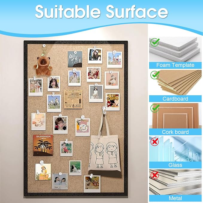290 Pcs Push Pins Assorted, 6 Style Thumb Tacks Set - Image 3