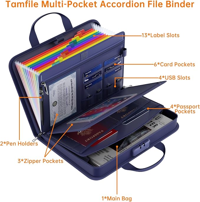 Fireproof Accordion File Organizer - Image 4
