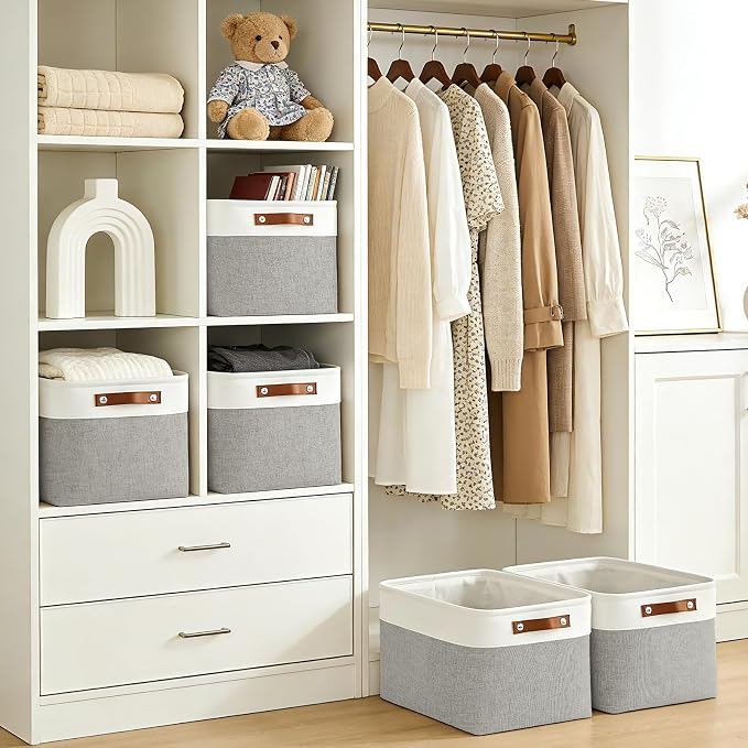 Bagnizer Storage Bins Large Fabric Storage Baskets - Image 3