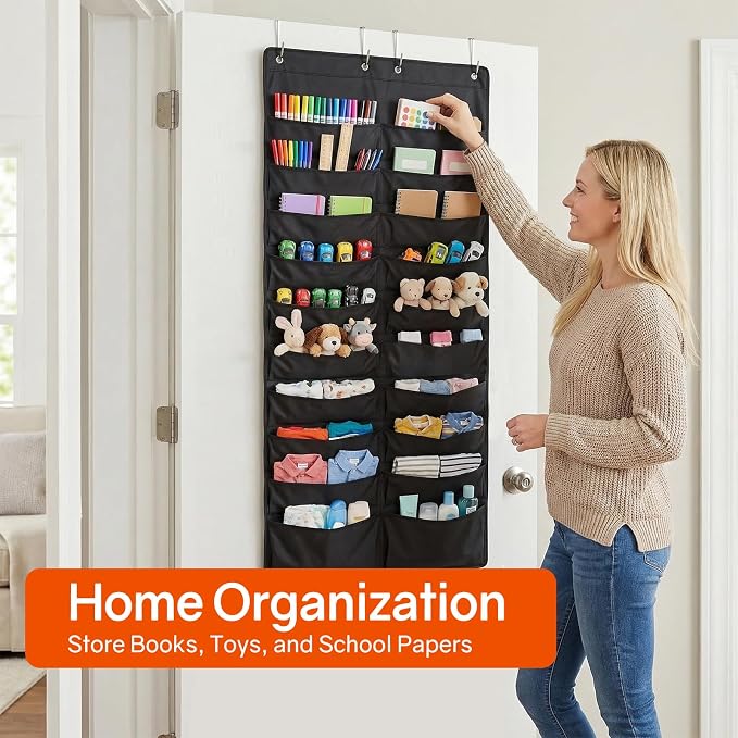 SUNEE 20 Pockets Hanging Wall File Organizer, Space Saver - Image 5