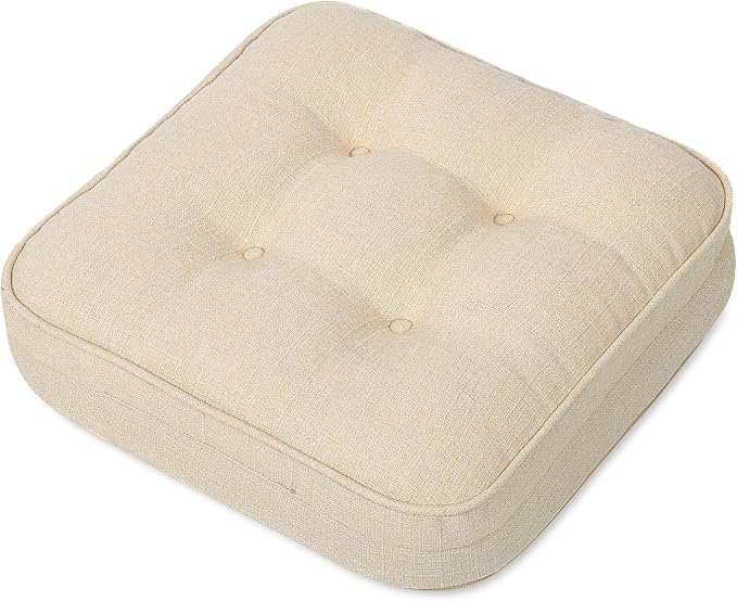 GOFORIT Chair Cushions, Tufted Shredded Memory Foam Chair Pads, Non-Slip Seat by Unknown