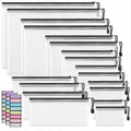 JARLINK 18 Pack 8 Sizes Mesh Pouch, Waterproof Zipper File Bags Document by JARLINK