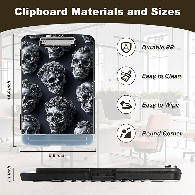 Clipboard with Storage, Nursing Clip Board 8.5 x 11 Storage Organization Box - Image 2