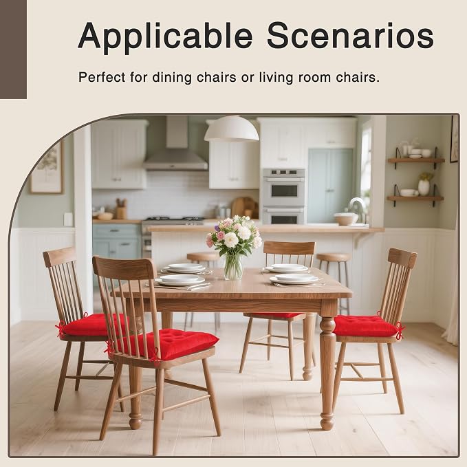 OVOV 1 Pack Chair Cushions for Dining Chairs Soft Seat Cushions for Kitchen - Image 5