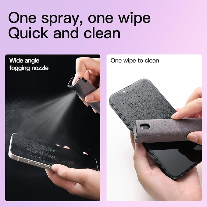 2 Pcs Screen Cleaner Kit, 3-in-1 Touchscreen Mist Cleaner Spray Bottle Tool & - Image 4