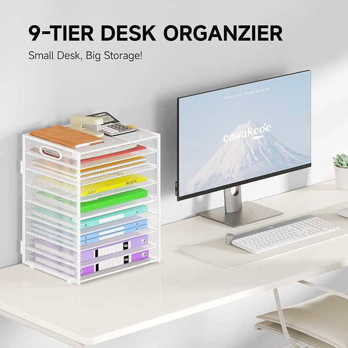 Cawukege 9 Tier Paper Organizer - Image 2