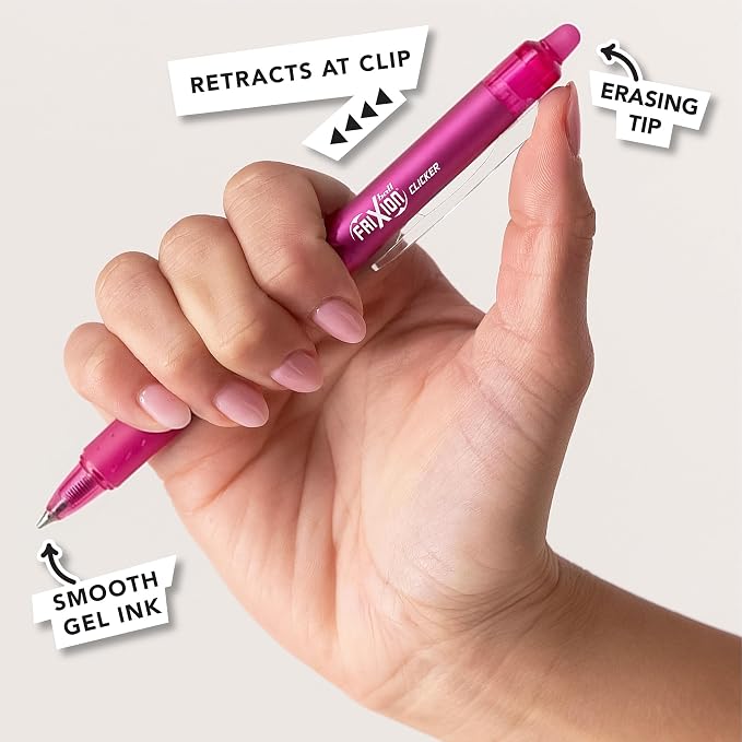 Pilot, FriXion Vibe Clicker Premium Erasable Gel Ink Pens, Find Your DreamGlow - Image 6