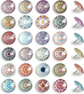 24 Glass Decorative Push Pins, Cute Bulletin Board Pins, Cute Thumbtacks by KEYDUACU