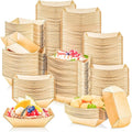 300 Pack 1/2Lb Paper Food Boat Trays Disposable Small Paper Boats Plates by MotBach