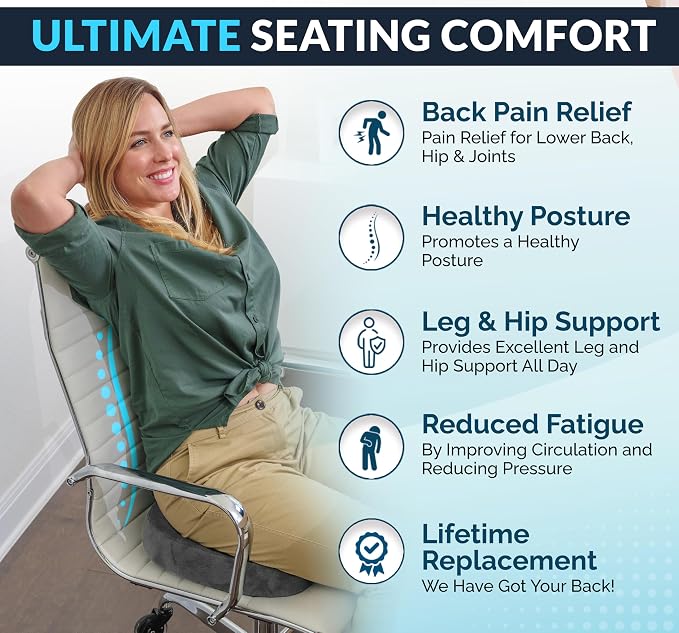 ComfiLife Premium Gel & Memory Foam Seat Cushion – Doctor Recommended Office - Image 3