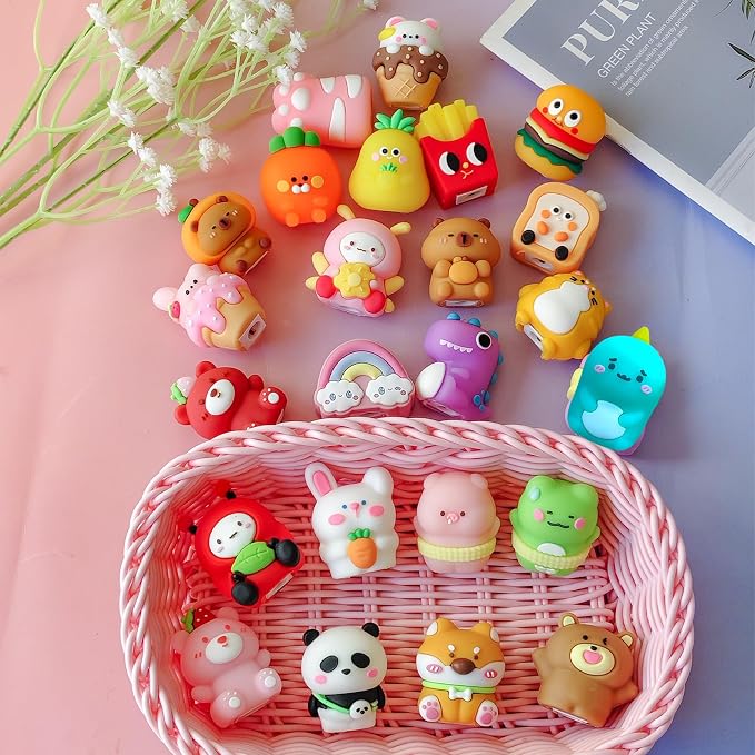 24 pcs Cute Pencil Sharpener for Kids Fun Pencil Sharpener Bulk Kawaii Manual - Image 5