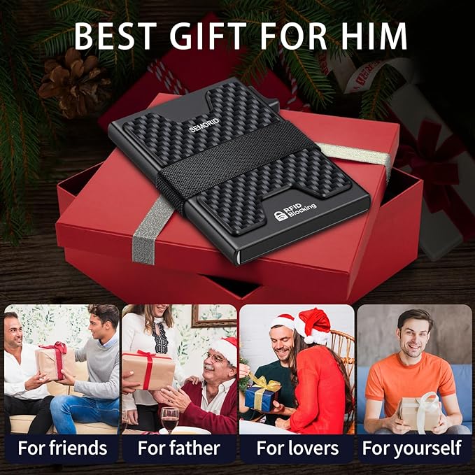 SEMORID Slim Wallet for Men, Minimalist RFID Blocking Mens Wallet - Image 6