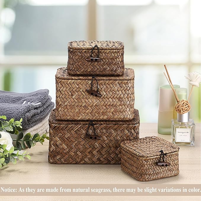 Hipiwe Seagrass Basket Key Holder Box - Image 8