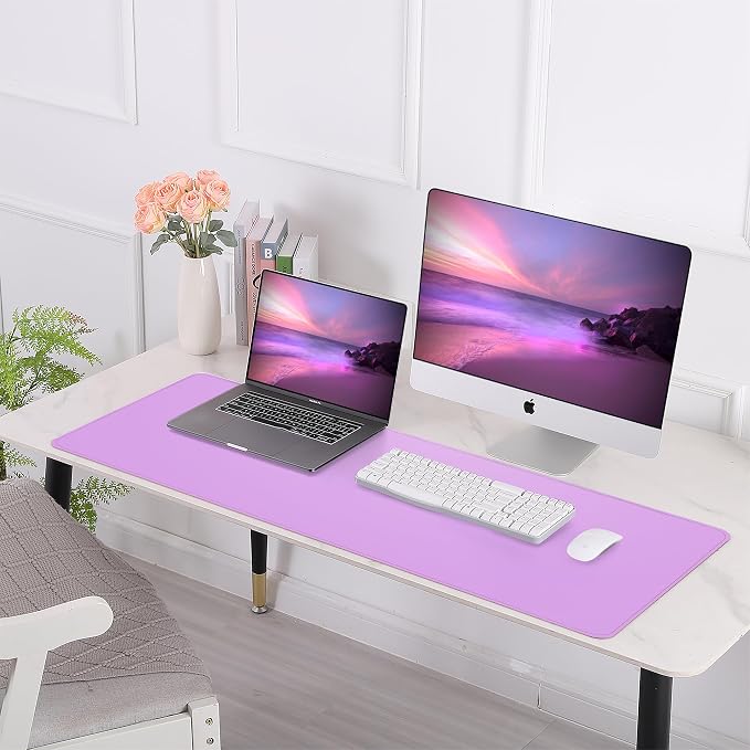 AFIING Leather Desk Pad Protector, Large Desk Mat - Image 6
