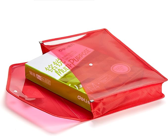 Plastic File Folder Poly Envelope Expanding File Wallet Document Folder - Image 7