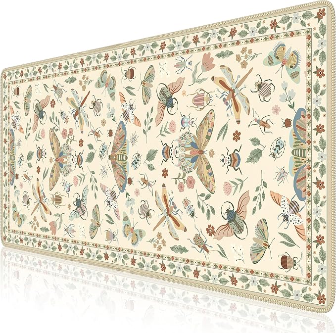 iCasso Beige Large Mouse Pad, Desk Matt - Image 6