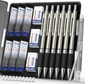 WUO 0.5mm Mechanical Pencil Set in Storage Case, 1 Eraser Pen, 12 Eraser Refills by WUO