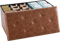 DUMOS 30 Inch Folding Storage Ottoman Bench, Large Hidden Storage Chest by DumosLifestyle
