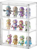 Clear Acrylic Display Case for Figures&Collectibles, 3 Tier Lego Labubu Toy Box by Seaniss