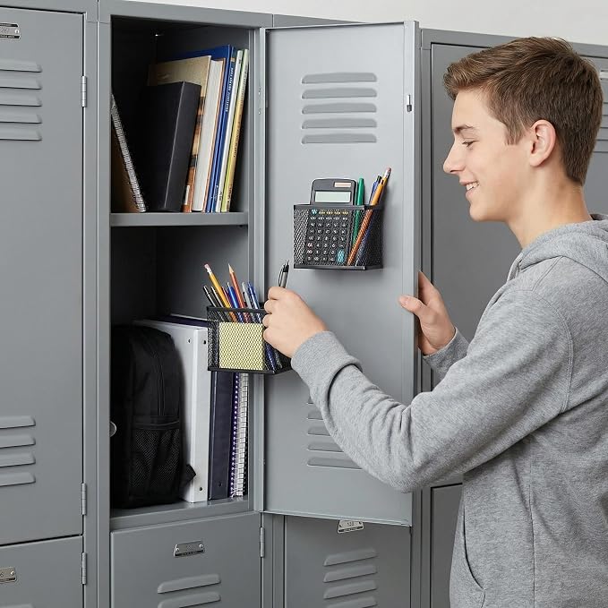 Neudeco Magnetic Pencil Holder, Locker Shelf Organizer, - Image 9