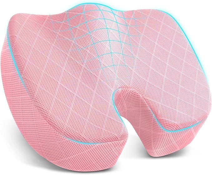 TushGuard Office/Car Seat Cushion, Non-Slip Sciatica & Back Coccyx Tailbone by TushGuardSeatCushonsPillows